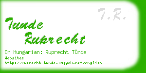 tunde ruprecht business card